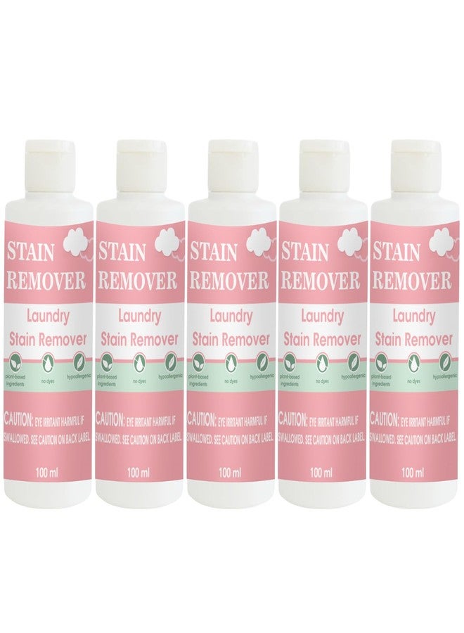 مزيل بقع الأقمشة الوردي من توفوس | محلول تنظيف للملابس والأقمشة والمفروشات والمناشف والستائر وأغطية الأسرة والأغراض القابلة للغسل يوميًا | عبوة من 5 قطع | 100 مل لكل قطعة - Image 1